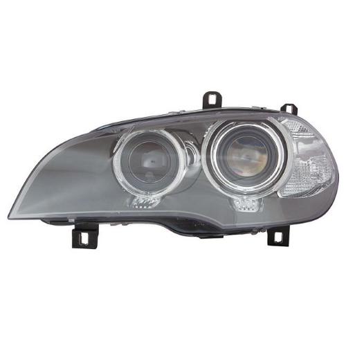 FARO FANALE PROIETTORE DX BIXENON D1S PER BMW X5 E70 DAL 2010 A LED AFS ORIENTABILE C/MOTORE PARABOLA NERA