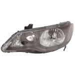 FARO FANALE PROIETTORE DX HB3+HB4 HONDA CIVIC DAL 2009 4P HYBRID PARABOLA+CORNICE NERA