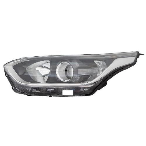 FARO FANALE PROIETTORE SX 2 H7 KIA CEED DAL 2018 LUCE DIURNA+FRECCIA A LED C/MOTORE