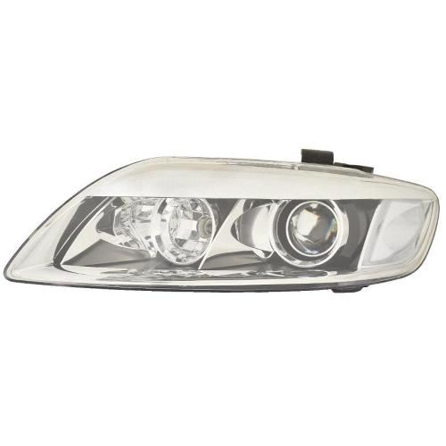 FARO FANALE PROIETTORE DX XENON D1S+P21W AUDI Q7 DAL 2006 AFS ORIENTABILE CROMATO C/MOTORE