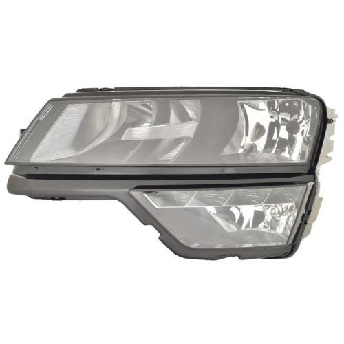 FARO FANALE PROIETTORE SX H7+H1 PER SKODA KAROQ 2017 LUCE DIURNA LED S/FARO FARETTO FENDINEBBIA C/MOTORE