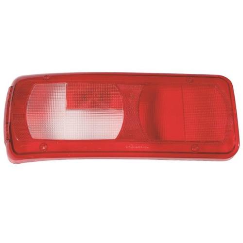 LENTE TRASPARENTE FANALE POST DX PER DAF XF 106 DAL 2013 BIANCO/ROSSO