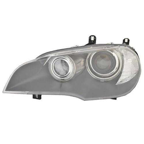 FARO FANALE PROIETTORE DX XENON D1S+H8 BMW X5 E70 DAL 2006 AFS ORIENTABILE LUCE DIURNA LED PARABOLA NERA