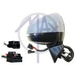 SPECCHIO RETROVISORE ELETTRICO AUDI A3 12 DESTRO VERNICIABILE C/FANA BLIS 8PIN 3/5PORTE