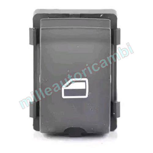 INTERRUTTORE ALZAVETRO PER AUDI A4'04-07/R8/TT'06 SEAT EXEO PORTA ANT.DX/POST.SX=DX, NERO COLORE NERO/BIANCO,4 PIN