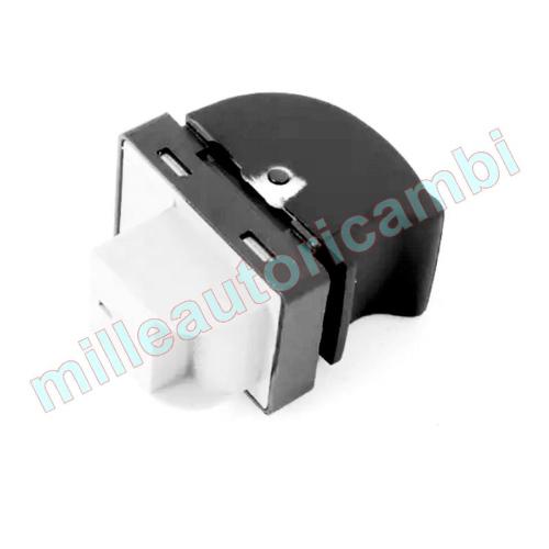 INTERRUTTORE ALZAVETRO PER AUDI A4'04-07/R8/TT'06 SEAT EXEO PORTA ANT.DX/POST.SX=DX, NERO COLORE NERO/BIANCO,4 PIN