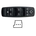 INTERRUTTORE ALZAVETRO PER MERCEDES CLASSE M W164 2005-2011 PORTA ANTERIORE SX,RETROVISORI RIBALTABILI ELETTR.,ALZACRISTALLI POSTERIORI ELETTRICI,COLORE NERO,4 INTERRUTTORI 3 PIN