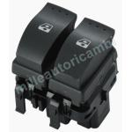 INTERRUTTORE ALZAVETRO PER RENAULT TRAFIC/OPEL VIVARO 02-06 PORTA ANTERIORE SX 2 PULSANTI 10 PIN COMFORT,CONNETTORE NERO
