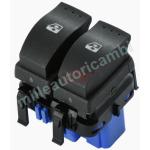 INTERRUTTORE ALZAVETRO PER RENAULT MEGANE 2006-2008/SCENIC 2003-2009 PORTA ANTERIORE SX,2 INTERRUTTORI 10 PIN,CONNETTORE BLU