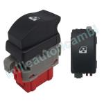 INTERRUTTORE ALZAVETRO PER RENAULT MASCOTT 05/2007 PORTA ANTERIORE SX,6 PIN,CONNETTORE ROSSO
