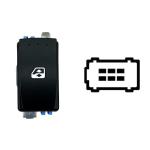 INTERRUTTORE ALZAVETRO PER RENAULT KANGOO 2008-2013 - MASTER'10>/21> PORTA ANT. DX PORTA POST.SX=DX 6 PIN CONNETTORE BLU