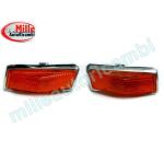 FANALE FANALINO FIAT 131 LATERALE COPPIA DESTRO-SINISTRO C/CORNICE CROMATA ARA