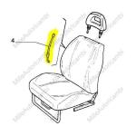 FILO SEDILE FIAT PANDA'86/FIAT UNO 3 P'89/AUTOBIANCHI Y10 RIBALTAMENTO SCHIENALE ORIGINALE FIAT