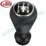 POMELLO LEVA CAMBIO PER PEUGEOT 206/207/306/307 - CITROEN C1/C3/C4 5 MARCE IMBUTO NERO IMPUGNATURA MANOPOLA