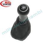 POMELLO LEVA CAMBIO CON CUFFIA PER VOLKSWAGEN POLO 2002-2005 5 MARCE IMPUGNATURA MANOPOLA