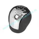 POMELLO LEVA CAMBIO PER OPEL VECTRA C/SIGNUM 2002-2005 CROMO-NERO 6 MARCE RETROM-ANTERIORE