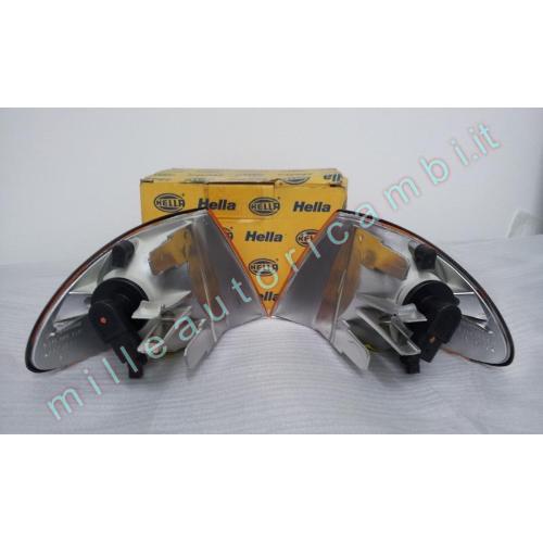 COPPIA FANALE FANALINI ANTERIORI BMW SERIE 3 E46 1998-2001 DEX+SIX ARANCIO HELLA G1