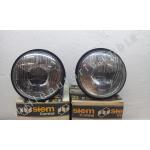 COPPIA FARO PROIETTORI FIAT RITMO I' /131 RACING H4 C/PORTAFARO DX+SX SIEM 30301 G1