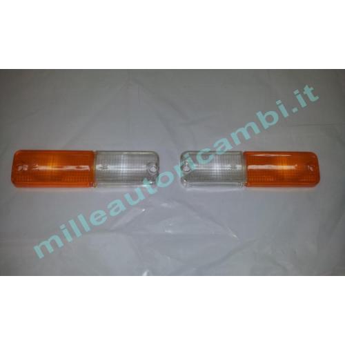 COPPIA GEMMA TRASPARENTE ANTERIORE FIAT 127 CL/128 CL/131 CL/MASERATI DX+SX ARI G1