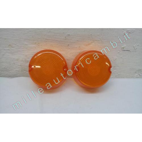 COPPIA GEMMA TRASPARENTE ANTERIORE FIAT/OM 625 N3 643 E/N 645 N1 650 N1 662 682 690 N3 DESTRO=SINISTRO ARANCIO G1