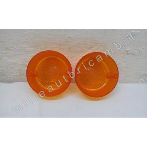 COPPIA GEMMA TRASPARENTE ANTERIORE FIAT/OM 625 N3 643 E/N 645 N1 650 N1 662 682 690 N3 DESTRO=SINISTRO ARANCIO G1