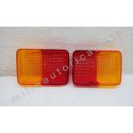 COPPIA GEMME TRASPARENTE POSTERIORE PEUGEOT J7 1965 DESTRO+SINISTRO PV G1