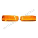 COPPIA GEMME TRASPARENTI ANTERIORI LANCIA FULVIA BERLINA 1970 DX+SX ALTISSIMO G1