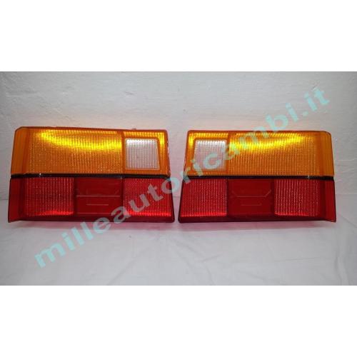 COPPIA GEMME TRASPARENTI POSTERIORI FIAT CROMA 1986-1990 DX+SX ARANCIO ALTISSIMO G1
