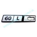 FREGIO LOGO LATERALE FIAT RITMO I SERIE "60 L" IN METALLO SINISTRO ORIG.FIAT G1