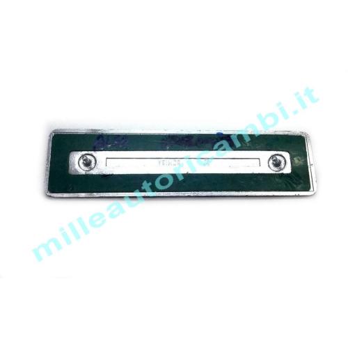 FREGIO LOGO POSTERIORE ALFA ROMEO ALFETTA 1980 "TURBO D" IN METALLO G1