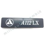 FREGIO LOGO POSTERIORE AUTOBIANCHI A112 1982 LX G1