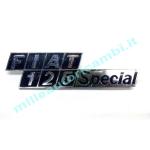 FREGIO LOGO POSTERIORE FIAT 125 SPECIAL SCALINO IN METALLO G1