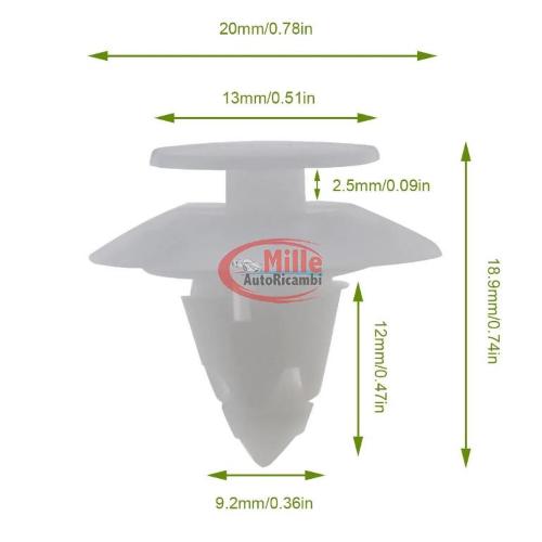 MOLLA FORD KA'96/STREET KA FISSAGGIO CANTONALE PARAURTI 